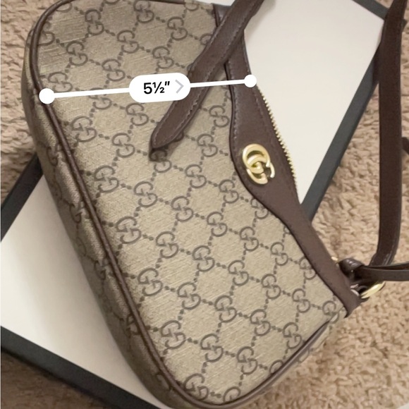 Gucci Brown and Tan GG Shoulder Bag - Picture 10 of 11